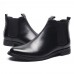 Men Soft Boots Slip-on Leather Ankle Boots Men Soft Boots Slip-on Leather Ankle Boots