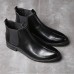 Men Soft Boots Slip-on Leather Ankle Boots Men Soft Boots Slip-on Leather Ankle Boots