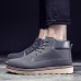 Men Casual Comfortable Leather Lace Up Boots Men Casual Comfortable Leather Lace Up Boots
