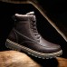Men Retro Warm Plush Lining Leather Ankle Boots Men Retro Warm Plush Lining Leather Ankle Boots