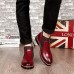 Men Comfortable Genuine Leather Elastic Band Ankle Boots Men Comfortable Genuine Leather Elastic Band Ankle Boots