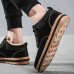Men Warm Plush Lining Casual Lace Up Ankle Boots Men Warm Plush Lining Casual Lace Up Ankle Boots