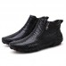 Men Slip Resistance Side Zipper Leather Ankle Boots Men Slip Resistance Side Zipper Leather Ankle Boots