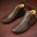 Men Slip Resistance Side Zipper Leather Ankle Boots Men Slip Resistance Side Zipper Leather Ankle Boots