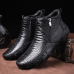 Men Slip Resistance Side Zipper Leather Ankle Boots Men Slip Resistance Side Zipper Leather Ankle Boots