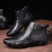 Men Slip Resistance Side Zipper Leather Ankle Boots Men Slip Resistance Side Zipper Leather Ankle Boots