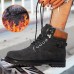 Big Size Men Warm Fur Soft Leather Ankle Boots Big Size Men Warm Fur Soft Leather Ankle Boots