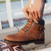 Big Size Men Warm Fur Soft Leather Ankle Boots Big Size Men Warm Fur Soft Leather Ankle Boots