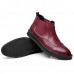 Comfy Brogue Style Ankle Boots Classic Elastic Band Genuine Leather Boots for Men Comfy Brogue Style Ankle Boots Classic Elastic Band Genuine Leather Boots for Men