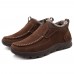 Menico Big Size Warm Plush Stitching Suede Ankle Boots Menico Big Size Warm Plush Stitching Suede Ankle Boots