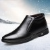Men Soft Warm Plush Lining Casual Business Ankle Boots Men Soft Warm Plush Lining Casual Business Ankle Boots