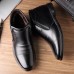 Men Soft Warm Plush Lining Casual Business Ankle Boots Men Soft Warm Plush Lining Casual Business Ankle Boots