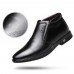 Men Soft Warm Plush Lining Casual Business Ankle Boots Men Soft Warm Plush Lining Casual Business Ankle Boots
