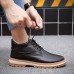 Men Warm Plush Lining Leather Ankle Boots Men Warm Plush Lining Leather Ankle Boots