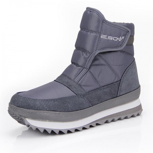 Men Plush Lining Mid-Calf Waterproof Snow Boots Men Plush Lining Mid-Calf Waterproof Snow Boots