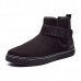 Men Hook Loop Stripe Elastic Band Comfortable Suede Ankle Boots Men Hook Loop Stripe Elastic Band Comfortable Suede Ankle Boots