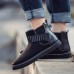 Men Hook Loop Stripe Elastic Band Comfortable Suede Ankle Boots Men Hook Loop Stripe Elastic Band Comfortable Suede Ankle Boots