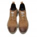 Men Brogue Carved Lace Up Chelsea Ankle Boots Men Brogue Carved Lace Up Chelsea Ankle Boots