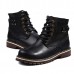US Size 6.5-12 Big Size Men Winter Cotton Boots Lace Up Leather Plush Boots US Size 6.5-12 Big Size Men Winter Cotton Boots Lace Up Leather Plush Boots