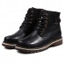 US Size 6.5-12 Big Size Men Winter Cotton Boots Lace Up Leather Plush Boots US Size 6.5-12 Big Size Men Winter Cotton Boots Lace Up Leather Plush Boots