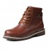 US Size 6.5-12 Big Size Men Winter Cotton Boots Lace Up Leather Plush Boots US Size 6.5-12 Big Size Men Winter Cotton Boots Lace Up Leather Plush Boots