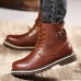 US Size 6.5-12 Big Size Men Winter Cotton Boots Lace Up Leather Plush Boots US Size 6.5-12 Big Size Men Winter Cotton Boots Lace Up Leather Plush Boots