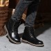 US Size 6.5-12 Big Size Men Winter Cotton Boots Lace Up Leather Plush Boots US Size 6.5-12 Big Size Men Winter Cotton Boots Lace Up Leather Plush Boots