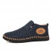 Men Comfy Soft Woven Style Genuine Leather Warm Fur Lining High Top Oxfords Boots Men Comfy Soft Woven Style Genuine Leather Warm Fur Lining High Top Oxfords Boots