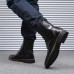 Men Brogue Classic Cowboy Lace Up Mid-calf Boots Men Brogue Classic Cowboy Lace Up Mid-calf Boots