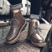 Men Fashion Autumn Lace up Leather Mid-calf Boots Men Fashion Autumn Lace up Leather Mid-calf Boots