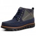 Men Comfortable Hand Stitching Plaid High Top Boots Men Comfortable Hand Stitching Plaid High Top Boots