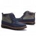 Men Comfortable Hand Stitching Plaid High Top Boots Men Comfortable Hand Stitching Plaid High Top Boots