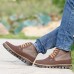 Men Comfortable Hand Stitching Plaid High Top Boots Men Comfortable Hand Stitching Plaid High Top Boots
