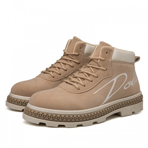 Men Stitching Lace Up Round Toe Ankle Boots Men Stitching Lace Up Round Toe Ankle Boots