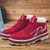Men Stitching Lace Up Round Toe Ankle Boots Men Stitching Lace Up Round Toe Ankle Boots
