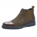 US Size 6.5-11 Men Casual Business Brogue Style Cap Toe Comfy Soft Suede Leather Boots US Size 6.5-11 Men Casual Business Brogue Style Cap Toe Comfy Soft Suede Leather Boots