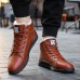 Men Casual Soft Wool Lining Lace Up Ankle Boots Men Casual Soft Wool Lining Lace Up Ankle Boots
