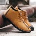 Menico Big Size Men Comfortable Leather Hand Stitching Ankle Boots Menico Big Size Men Comfortable Leather Hand Stitching Ankle Boots