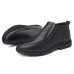 Men Casual Warm Lining Slip-on Ankle Boots Men Casual Warm Lining Slip-on Ankle Boots