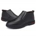Men Casual Warm Lining Slip-on Ankle Boots Men Casual Warm Lining Slip-on Ankle Boots