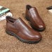 Winter Warm Fur Men Business Formal Ankle Boots Winter Warm Fur Men Business Formal Ankle Boots