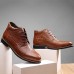 Lace Up Shoes Crocodile Pattern Pointed Toe Leather Short Boots For Men Lace Up Shoes Crocodile Pattern Pointed Toe Leather Short Boots For Men