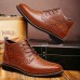 Lace Up Shoes Crocodile Pattern Pointed Toe Leather Short Boots For Men Lace Up Shoes Crocodile Pattern Pointed Toe Leather Short Boots For Men
