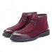 Men Casual Business Suede Genuine Leather Brogue Style Lace Up Boots Men Casual Business Suede Genuine Leather Brogue Style Lace Up Boots