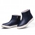 Warm Faux Fur Lining Zipper Round Toe Ankle Short Boots For Men Warm Faux Fur Lining Zipper Round Toe Ankle Short Boots For Men