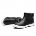 Warm Faux Fur Lining Zipper Round Toe Ankle Short Boots For Men Warm Faux Fur Lining Zipper Round Toe Ankle Short Boots For Men