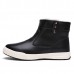 Warm Faux Fur Lining Zipper Round Toe Ankle Short Boots For Men Warm Faux Fur Lining Zipper Round Toe Ankle Short Boots For Men