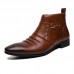 Men Casual Genuine Leather Pointed Toe Business Ankle Boots Men Casual Genuine Leather Pointed Toe Business Ankle Boots