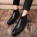 Men Casual Genuine Leather Pointed Toe Business Ankle Boots Men Casual Genuine Leather Pointed Toe Business Ankle Boots