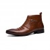 Men Casual Genuine Leather Pointed Toe Business Ankle Boots Men Casual Genuine Leather Pointed Toe Business Ankle Boots